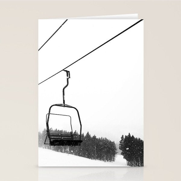 Ski Lifts Views Stationery Card Gallery Image 2