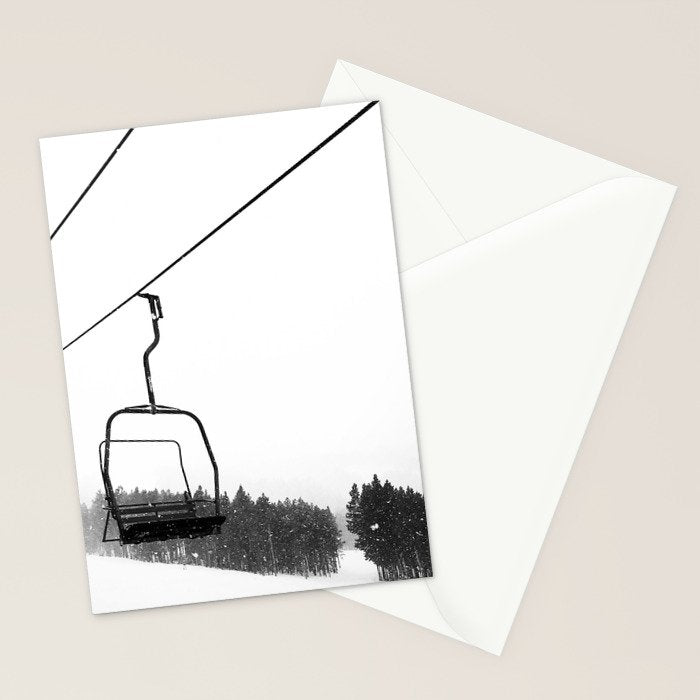 Ski Lifts Views Stationery Card Gallery Image 2