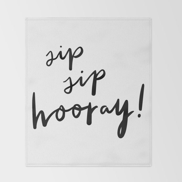 Sip Sip Hooray! Throw Blanket Gallery Image 2