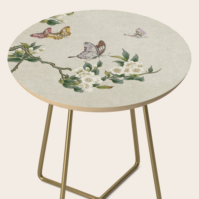 Pear flowers and butterflies type A - Minhwa : Koreafolkpainting Side Table Gallery Image 2