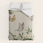 Pear flowers and butterflies type A - Minhwa : Koreafolkpainting Duvet Cover Gallery Image 6