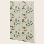 Pear flowers and butterflies type A - Minhwa : Koreafolkpainting Wallpaper Gallery Image 2