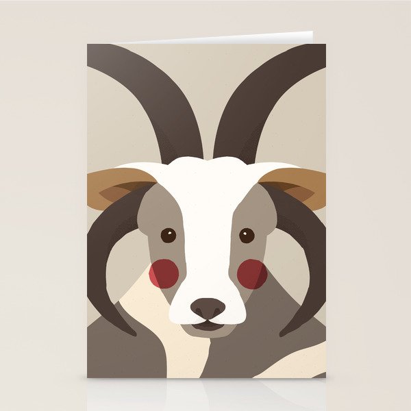 Jacob Sheep Animal Portrait Stationery Card Gallery Image 2