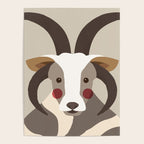 Jacob Sheep Animal Portrait Poster Gallery Image 4
