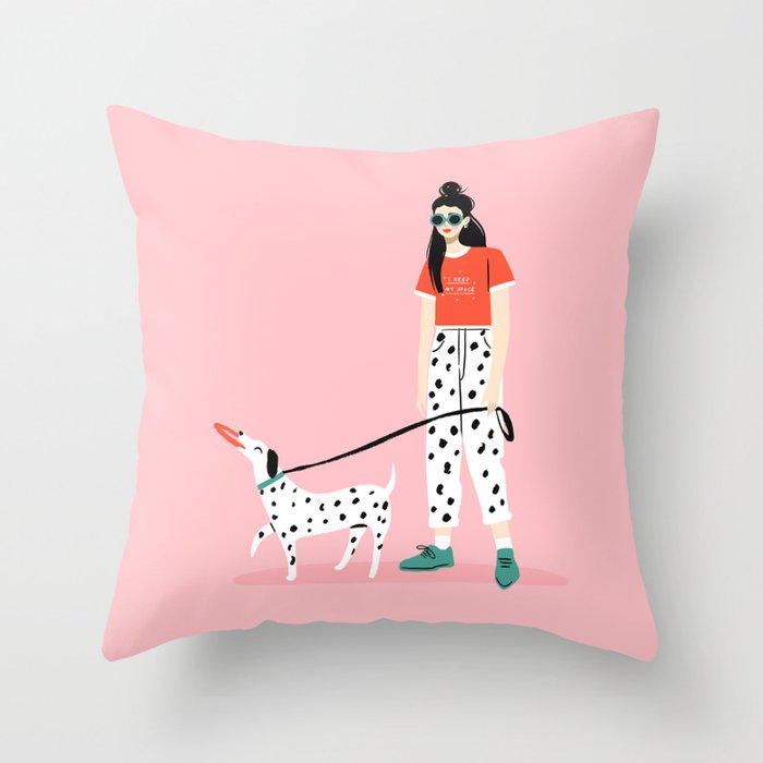Like Dog Like Owner Throw Pillow Gallery Image 6