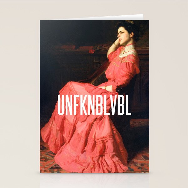 UNFKNBLVBL, Feminist Stationery Card Gallery Image 1