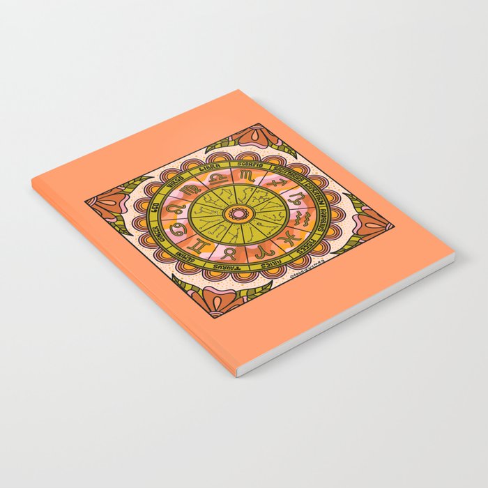 Retro Zodiac Wheel Notebook Gallery Image 2