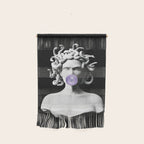 Medusa blowing purple bubblegum bubble Canvas Print Wall Hanging Gallery Image 1