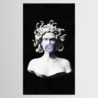 Medusa blowing purple bubblegum bubble Canvas Print Tablecloth Gallery Image 2