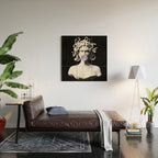 Medusa blowing purple bubblegum bubble Canvas Print Wood Wall Art Gallery Image 2