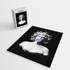Medusa blowing purple bubblegum bubble Canvas Print Jigsaw Puzzle Gallery Image 2