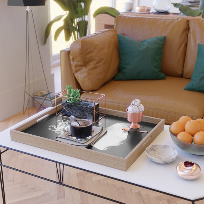 Medusa blowing purple bubblegum bubble Canvas Print Serving Tray Gallery Image 2