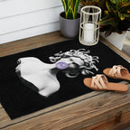 Medusa blowing purple bubblegum bubble Canvas Print Outdoor Rug Gallery Image 2