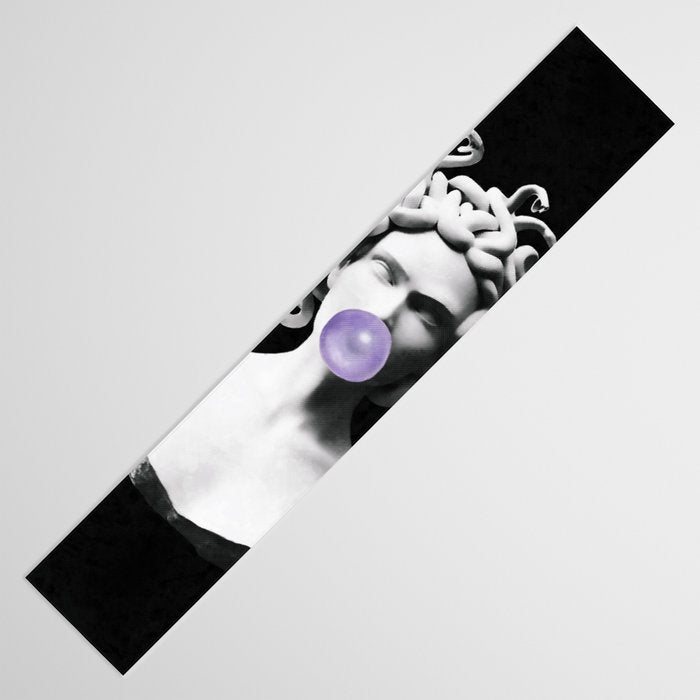 Medusa blowing purple bubblegum bubble Canvas Print Table Runner Gallery Image 3