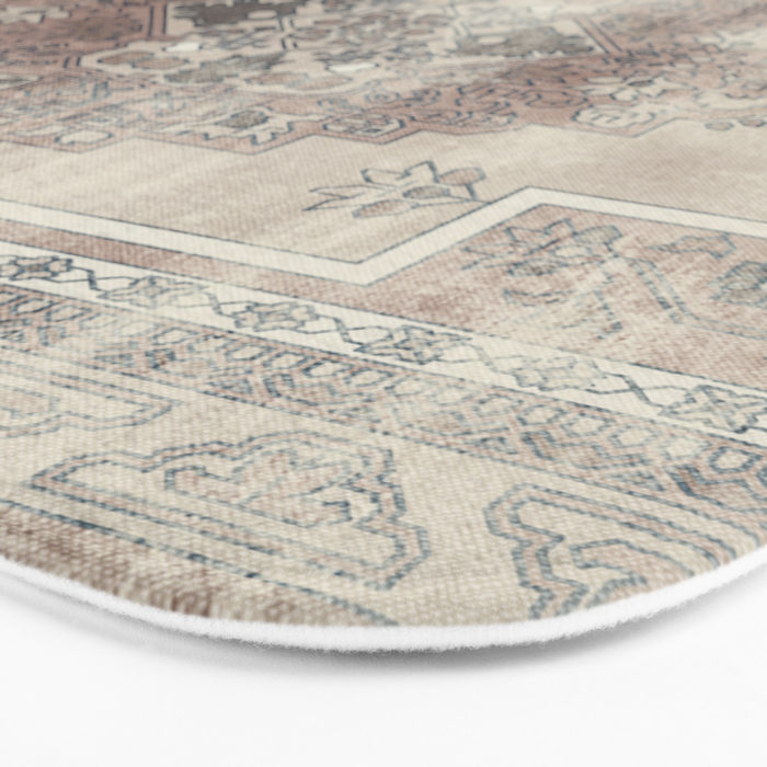 turkish floral - warm neutrals  Bath Mat Gallery Image 3