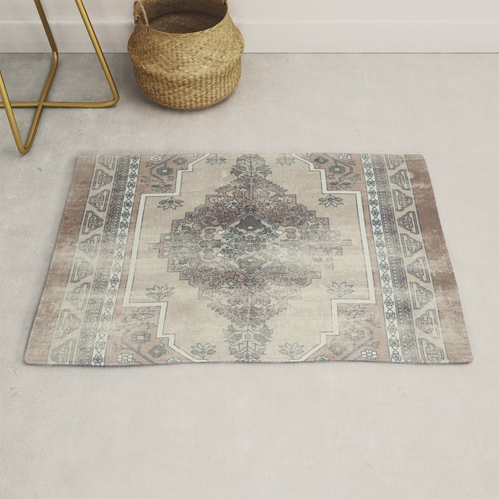 turkish floral - warm neutrals  Rug Gallery Image 1