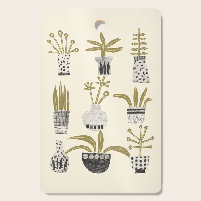 Little Pot Plants Cutting Board Gallery Image 1