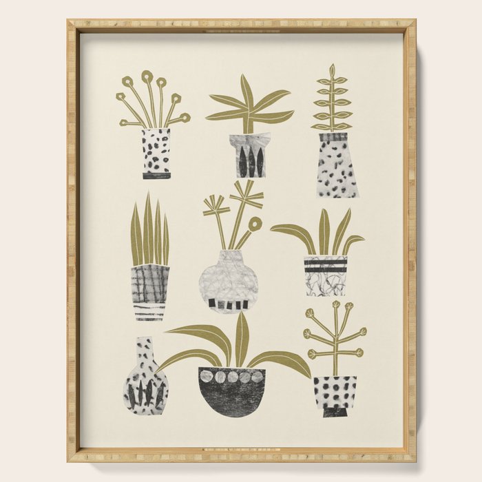 Little Pot Plants Serving Tray Gallery Image 1