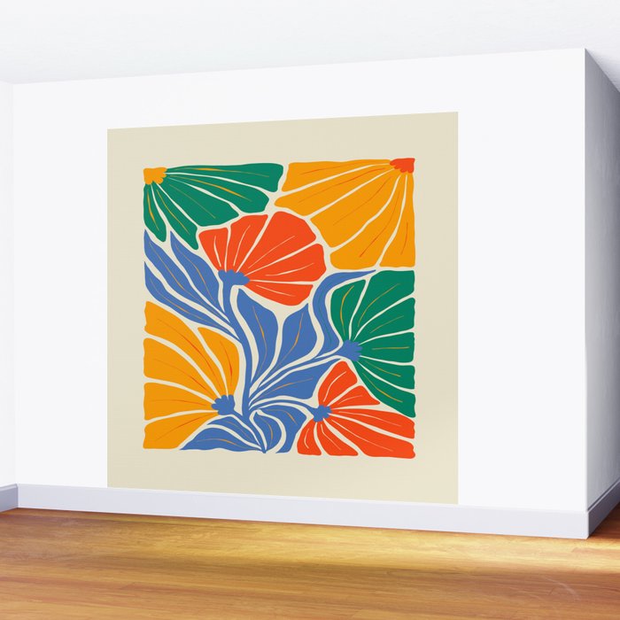 Starlight Summer: Matisse Foliage | Flower Market 002 Wall Mural Gallery Image 2