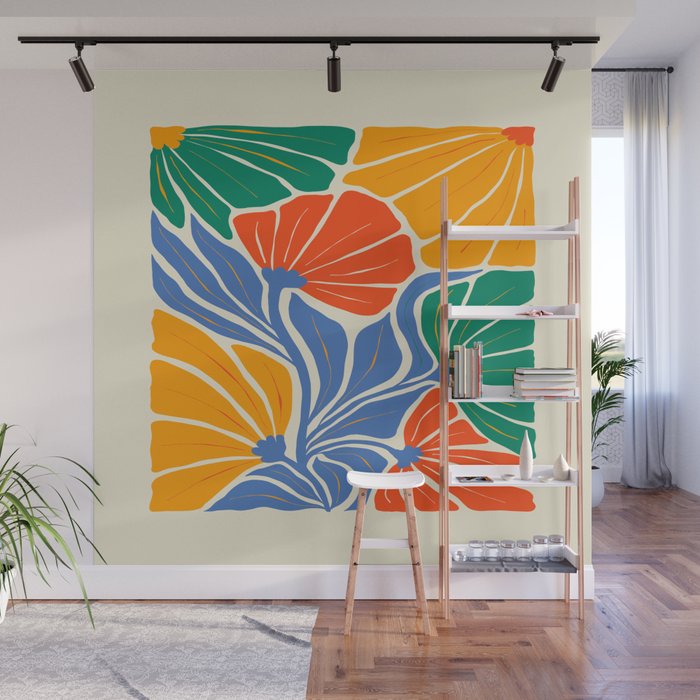 Starlight Summer: Matisse Foliage | Flower Market 002 Wall Mural Gallery Image 1