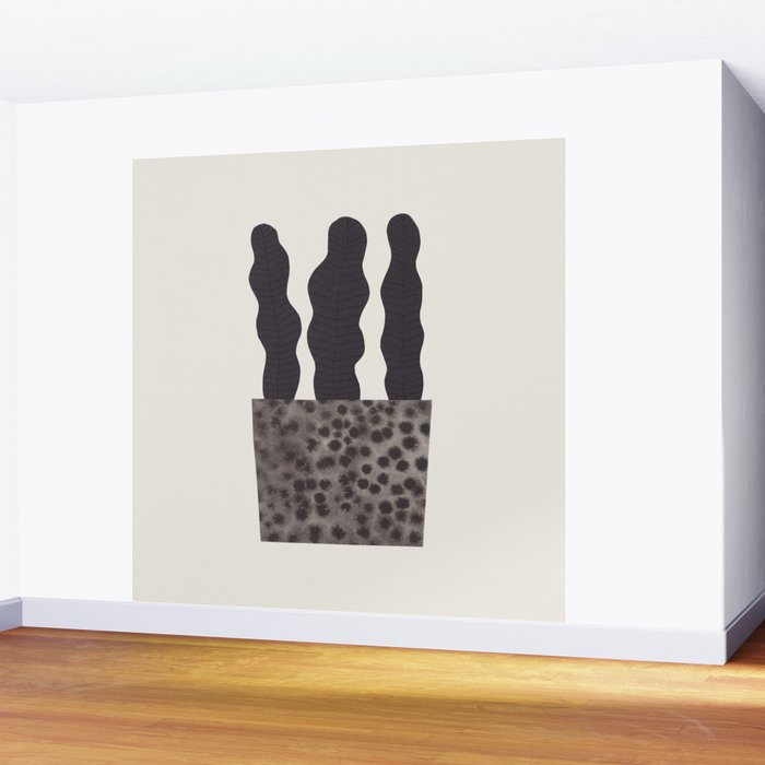 Plant in a pot #2 Wall Mural Gallery Image 2