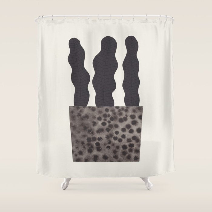 Plant in a pot #2 Shower Curtain Gallery Image 1