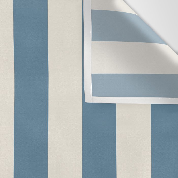 Blue And Cream Vertical Stripes Wall Tapestry Gallery Image 3