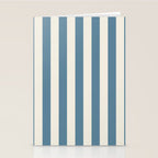 Blue And Cream Vertical Stripes Stationery Card Gallery Image 2
