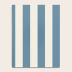 Blue And Cream Vertical Stripes Notebook Gallery Image 4