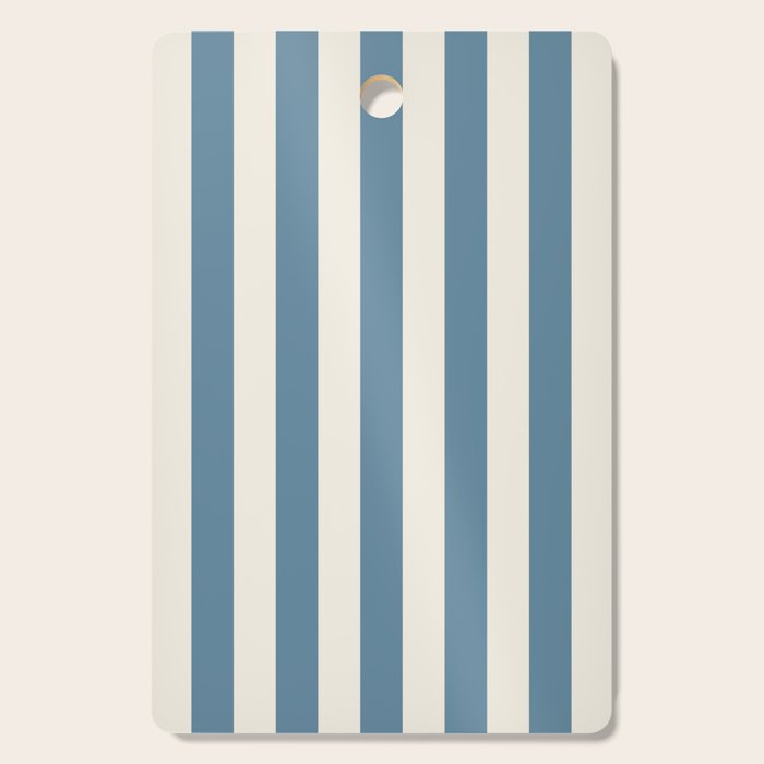 Blue And Cream Vertical Stripes Cutting Board Gallery Image 1