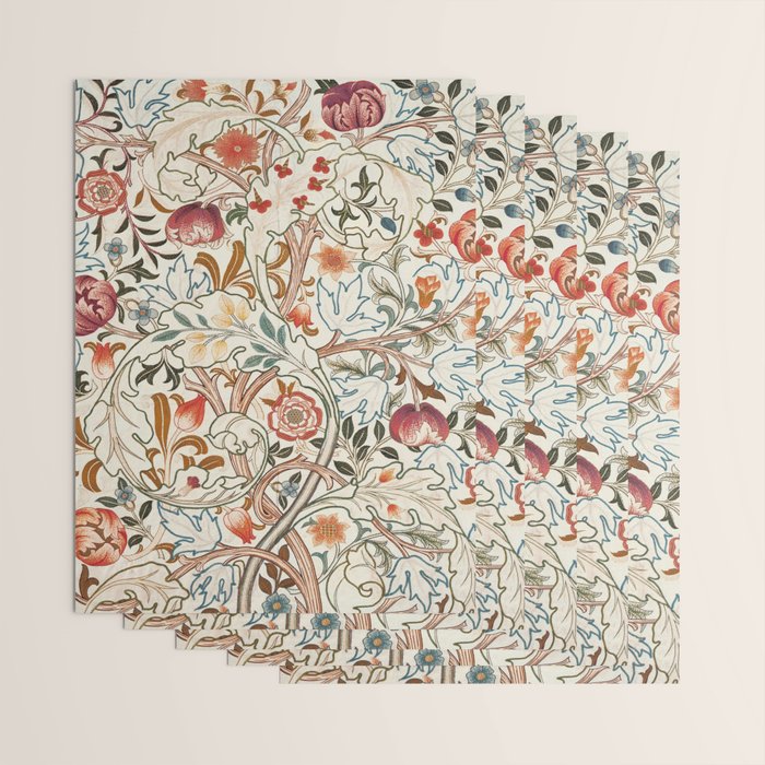 William Morris - Acanthus Portiere, Vintage Museum Exhibition Art, Botanical Floral Pattern Wrapping Paper Gallery Image 3