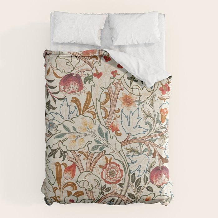 William Morris - Acanthus Portiere, Vintage Museum Exhibition Art, Botanical Floral Pattern Duvet Cover Gallery Image 1
