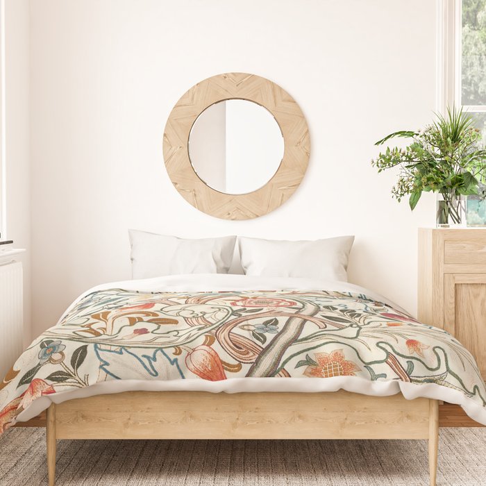 William Morris - Acanthus Portiere, Vintage Museum Exhibition Art, Botanical Floral Pattern Duvet Cover Gallery Image 3