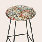 William Morris - Acanthus Portiere, Vintage Museum Exhibition Art, Botanical Floral Pattern Stool Gallery Image 2