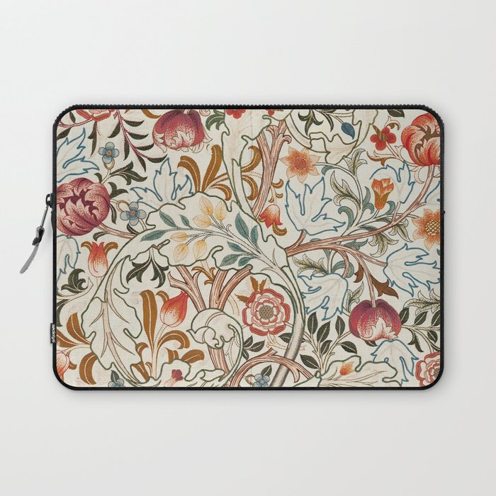 William Morris - Acanthus Portiere, Vintage Museum Exhibition Art, Botanical Floral Pattern Laptop Sleeve Gallery Image 1