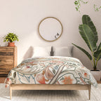 William Morris - Acanthus Portiere, Vintage Museum Exhibition Art, Botanical Floral Pattern Comforter Gallery Image 3