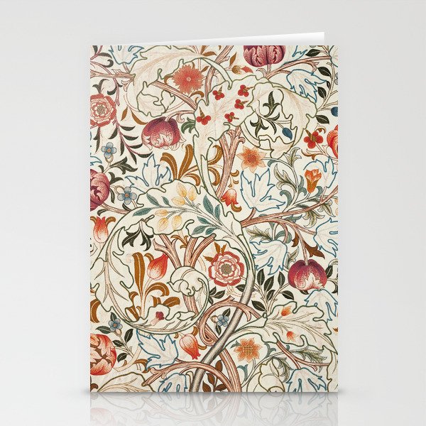William Morris - Acanthus Portiere, Vintage Museum Exhibition Art, Botanical Floral Pattern Stationery Card Gallery Image 2
