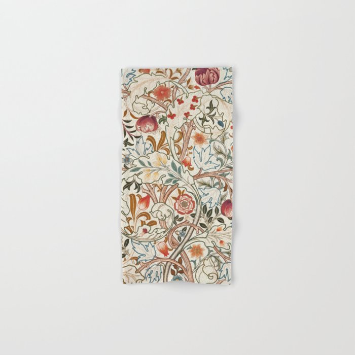 William Morris - Acanthus Portiere, Vintage Museum Exhibition Art, Botanical Floral Pattern Bath Towel Gallery Image 1