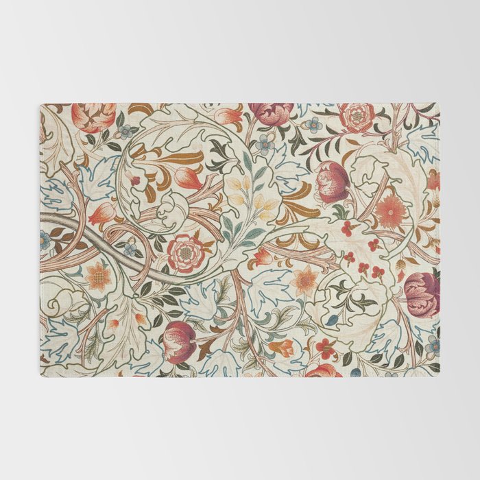 William Morris - Acanthus Portiere, Vintage Museum Exhibition Art, Botanical Floral Pattern Rug Gallery Image 2