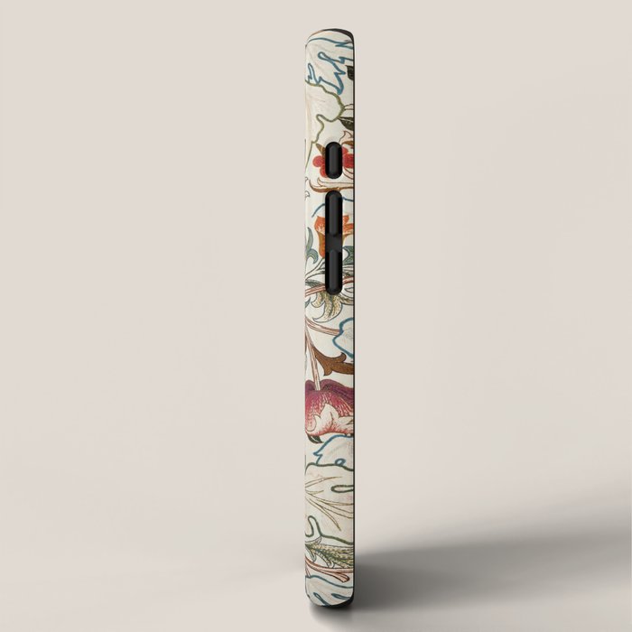 William Morris - Acanthus Portiere, Vintage Museum Exhibition Art, Botanical Floral Pattern iPhone Case Gallery Image 2