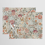William Morris - Acanthus Portiere, Vintage Museum Exhibition Art, Botanical Floral Pattern Placemat Gallery Image 1