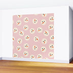 Minimalistic Festive Snowmen On Pink Wall Mural Gallery Image 2