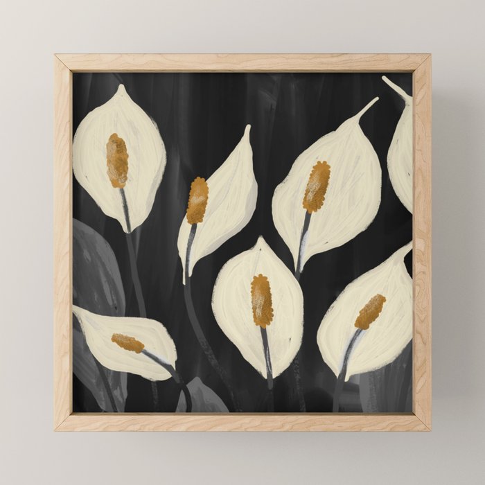 White Calla Lilies 6 Mini Art Print Gallery Image 1