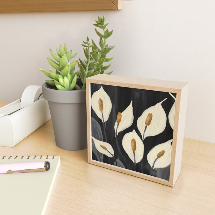 White Calla Lilies 6 Mini Art Print Gallery Image 2