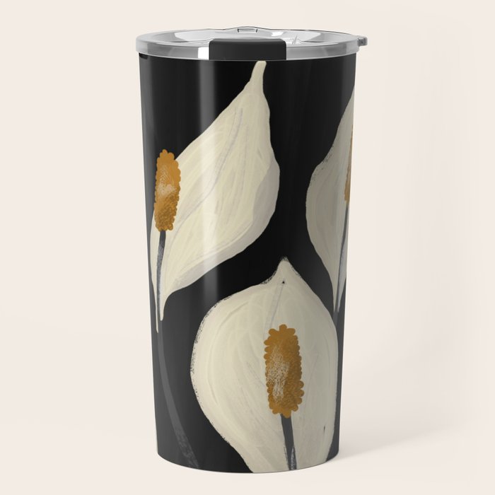 White Calla Lilies 6 Travel Mug Gallery Image 1