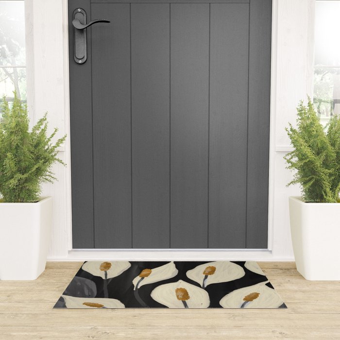 White Calla Lilies 6 Welcome Mat Gallery Image 3