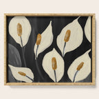 White Calla Lilies 6 Serving Tray Gallery Image 1