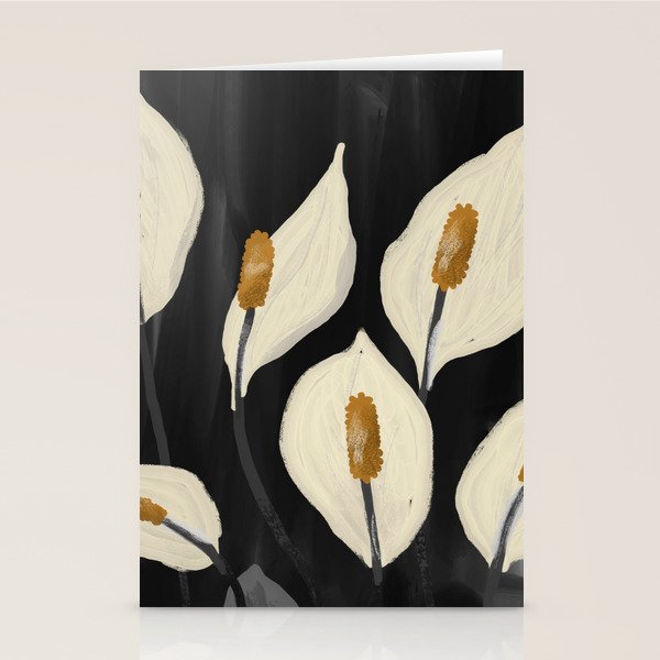White Calla Lilies 6 Stationery Card Gallery Image 1
