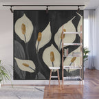 White Calla Lilies 6 Wall Mural Gallery Image 1