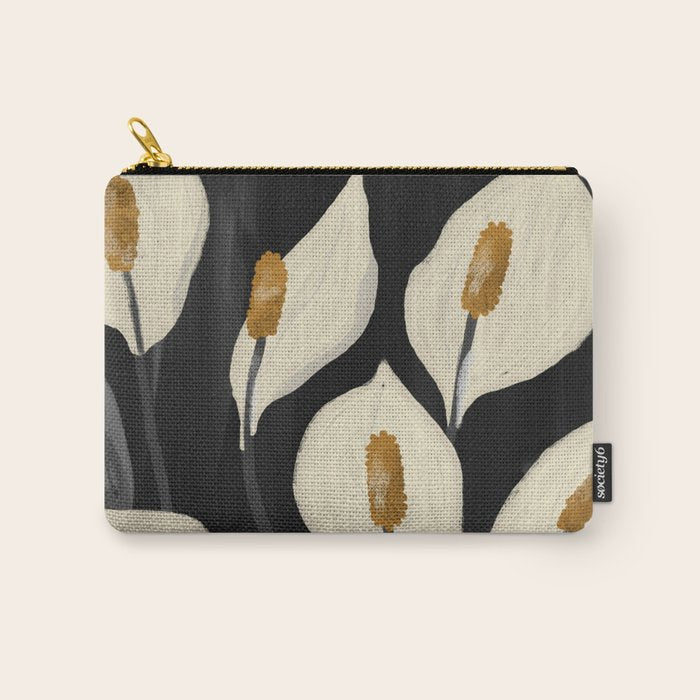 White Calla Lilies 6 Carry All Pouch Gallery Image 1